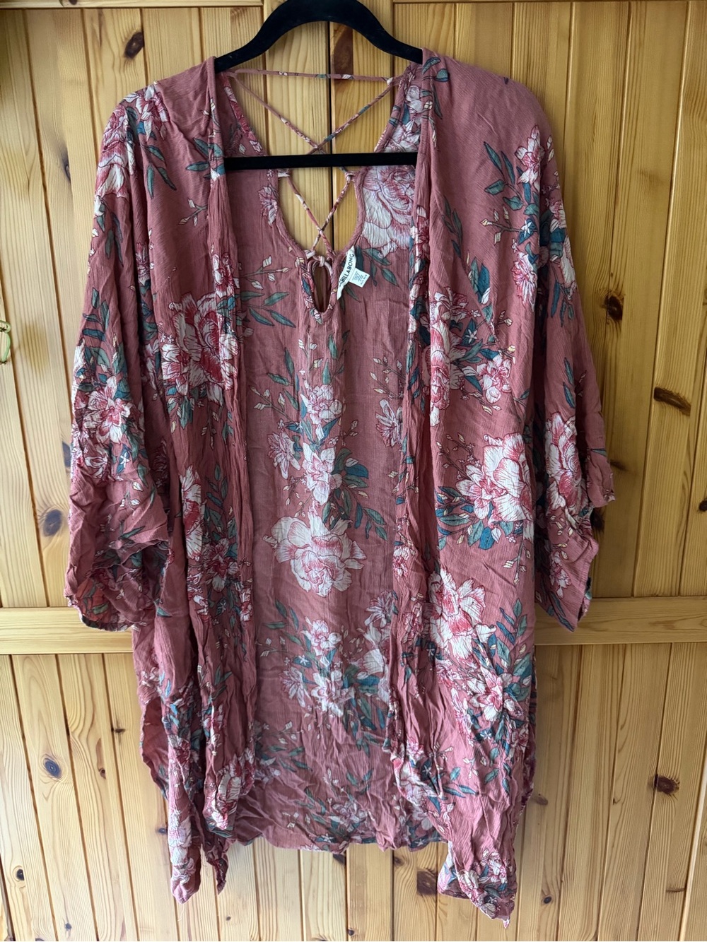 Billabong Rose Floral Open-Front Kimono